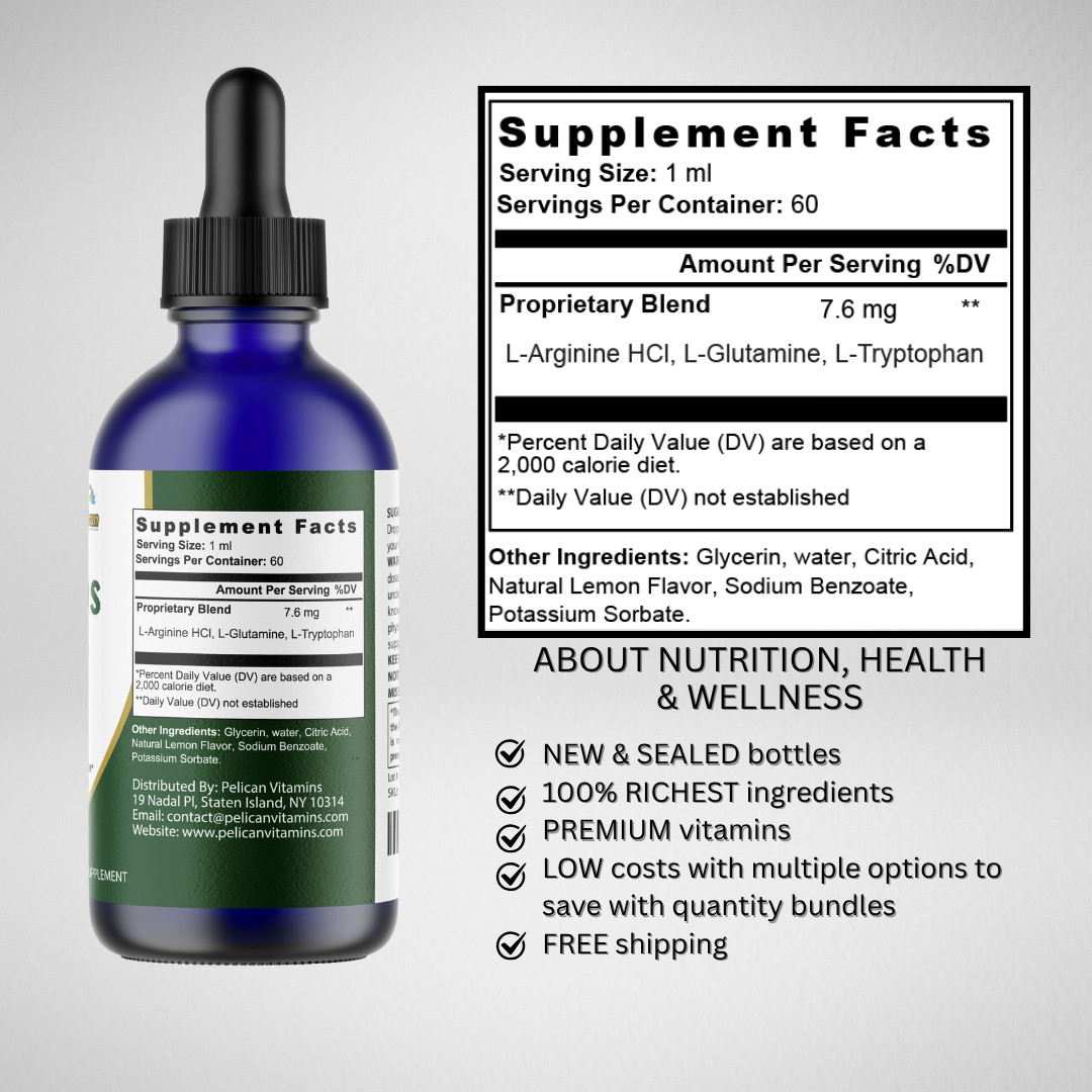 Insodrops- Amino Diet Drops- Blood Support- 2 Bottles- 120ml (2fl oz)