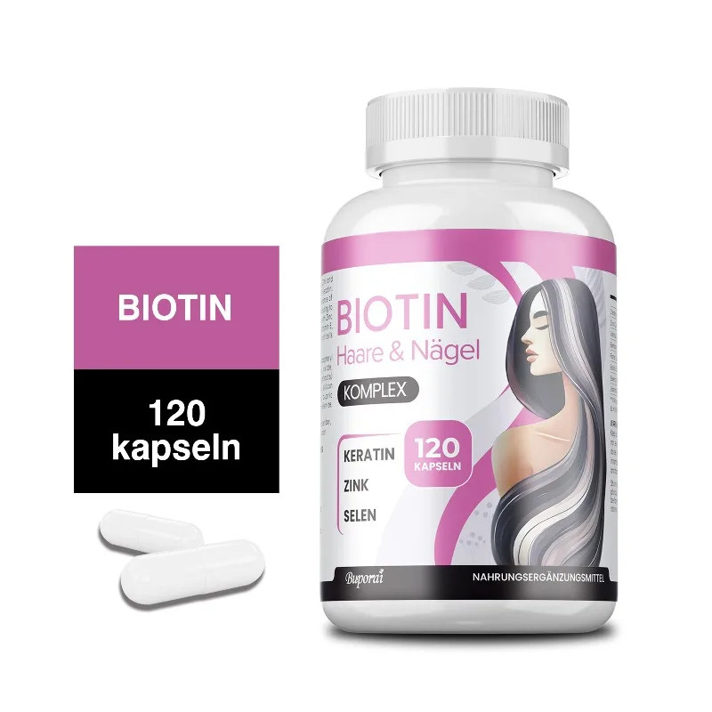 Biotin 120pcs, Supports Nails, Joints and Bones Health, Increase Skin Elasticity