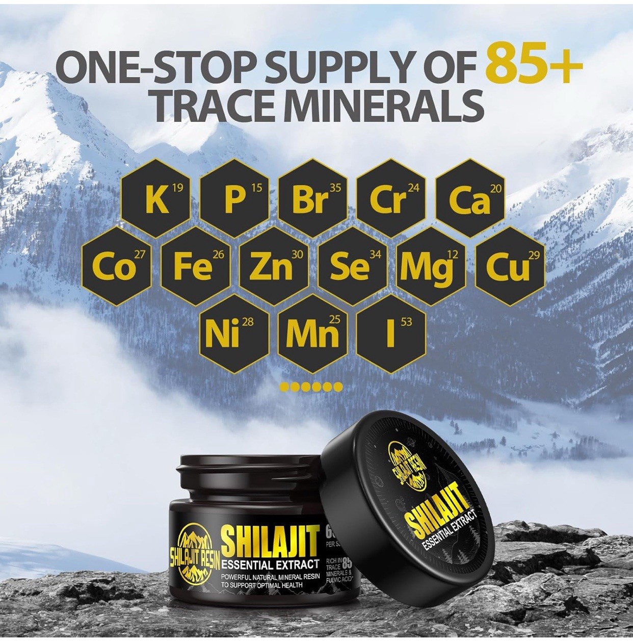 Premium Pure Himalayan Shilajit Resin – Essential Extract 1.76 oz./50g Sealed