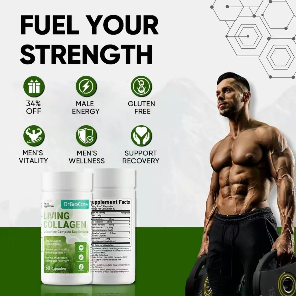MAXDrBioCare Men’s Supplement – Supports Energy,Strength,Stamina, Circulation