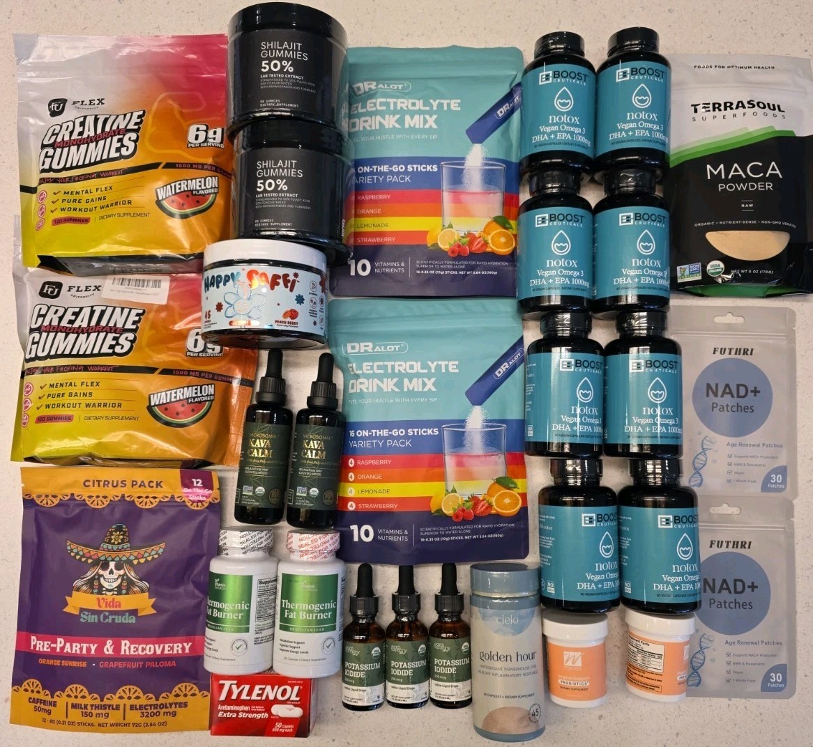 Huge Wholesale Lot Of 30 Assorted Vitamins & Supplements SHORT DATED 07/2026+