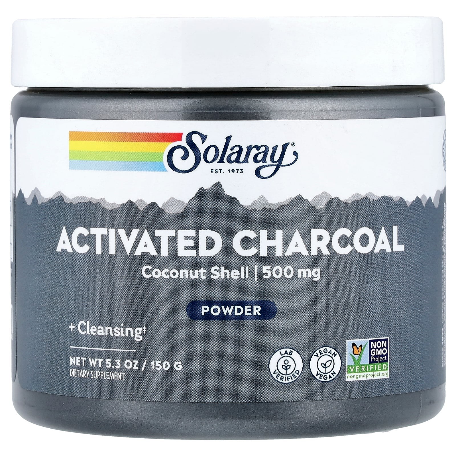 2 X Solaray, Activated Charcoal Powder, 5.3 oz (150 g)