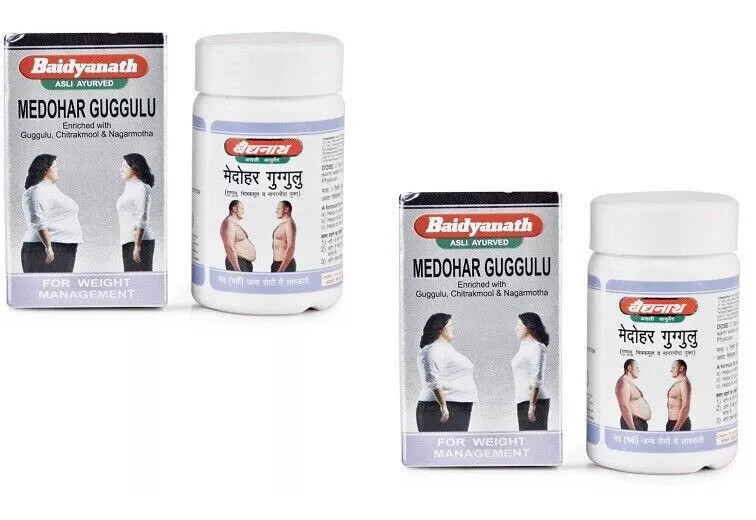 Baidyanath Medohar Guggulu 120 Tablets Helps Weight Management + F/S