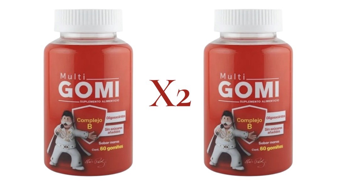 X2 Multi Gomi B Complex Vitamin Gummies 60 Ct Berry Farmacias Similares Mexico