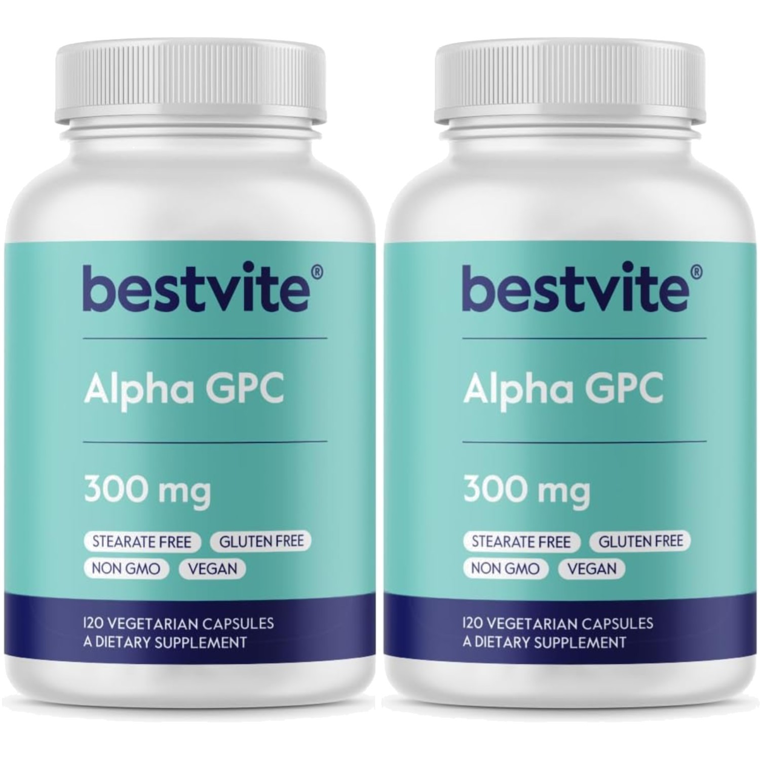 Alpha GPC 600mg per Serving 240 Vegetarian Capsules 120×2 – No Stearates – -…
