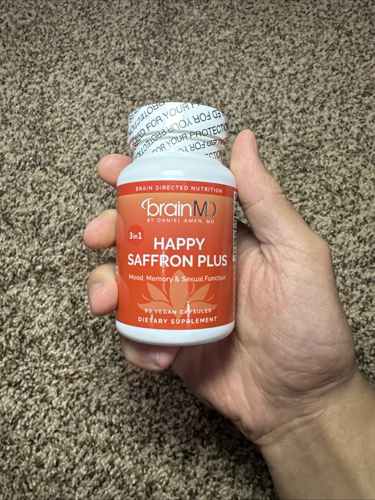 BrainMD Happy Saffron Plus Capsules 90ct Saffron Flower Extract