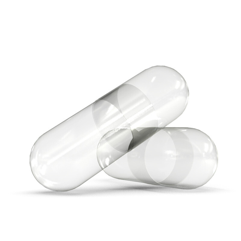 Size 00 Clear Empty Gelatin Pill Capsules Kosher Gel Caps Gluten-Free 1000 count