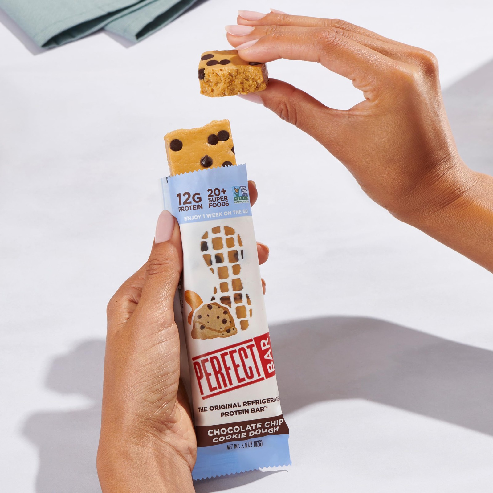 Perfect Bar, Chocolate Chip Cookie Dough Protein Bar, Gluten Free, Soy Free, …