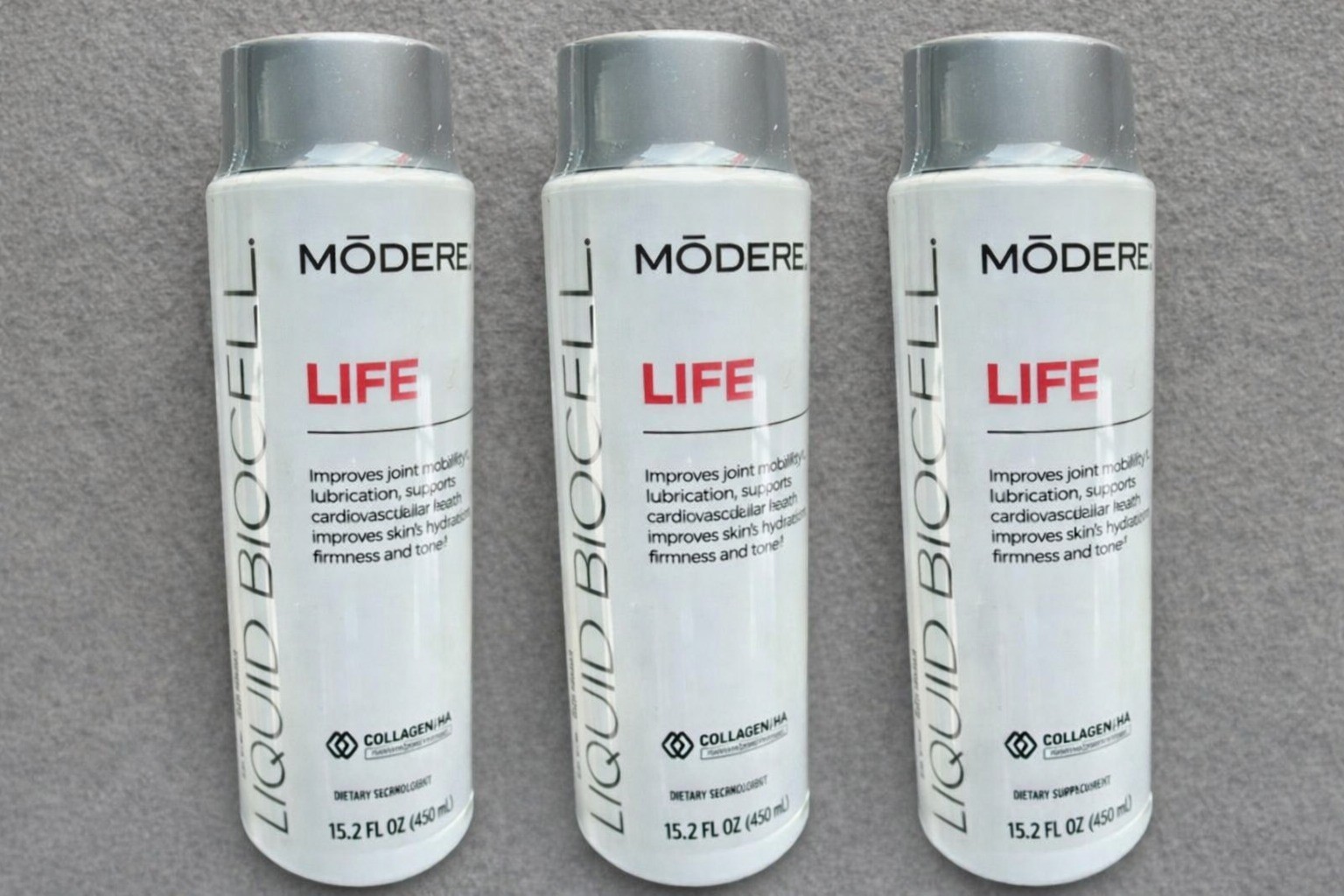 Modere Liquid BioCell Life Collagen 15.2 FL Oz ( Pack of 3 ) | Exp 06/2026