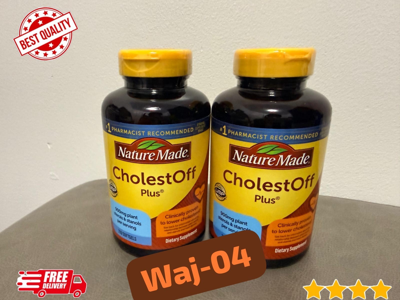 2-Pack Nature Made CholestOff Plus Heart Health 210 Softgels Exp 03/2027