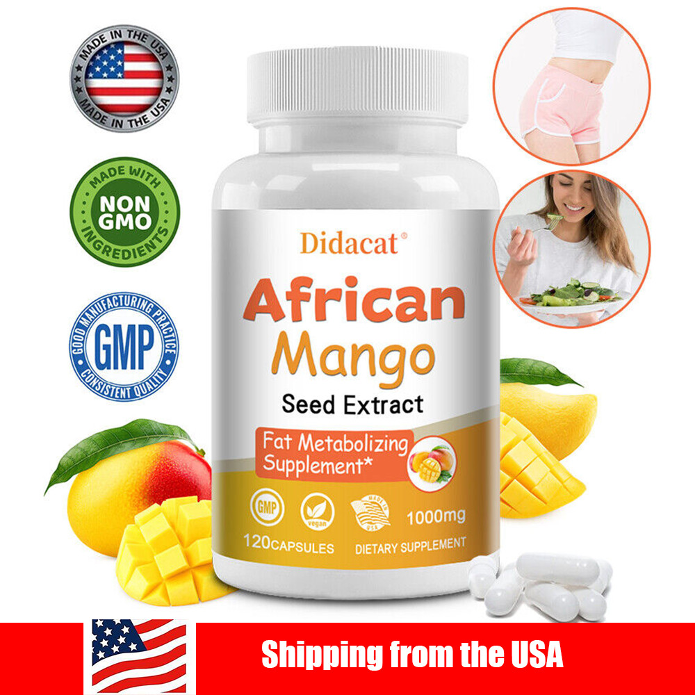 African Mango Extract Ultimate Weight Loss Fat Burn Diet Pills Free Shipping