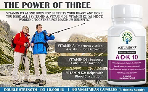 Doctor Formulated Vitamin A Vitamin D and Vitamin K Supplement – ADK 10,000 IU