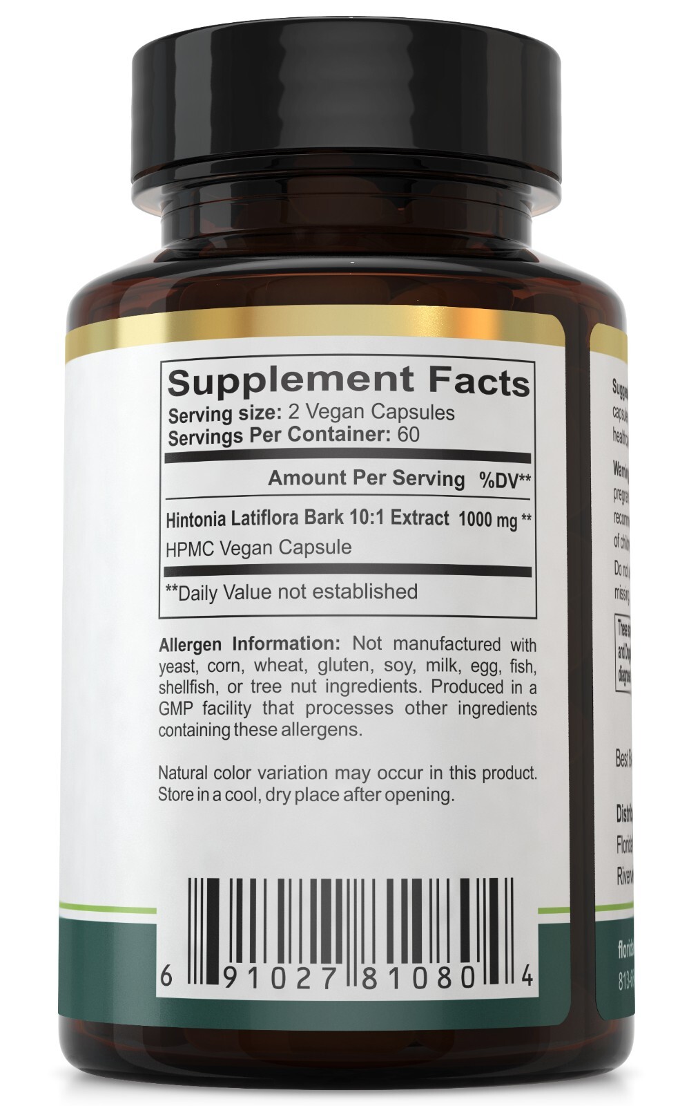 Hintonia Latiflora Bark Extract Capsules 10:1 (120 Capsules)