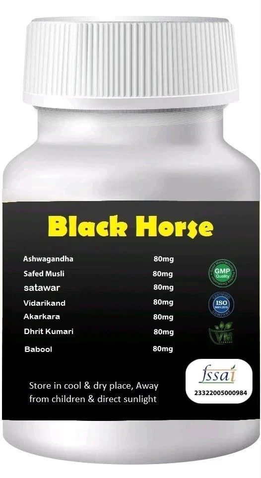 VEDMEDS Black Horse Platinum Capsules 30 – Premium Men Wellness Formula