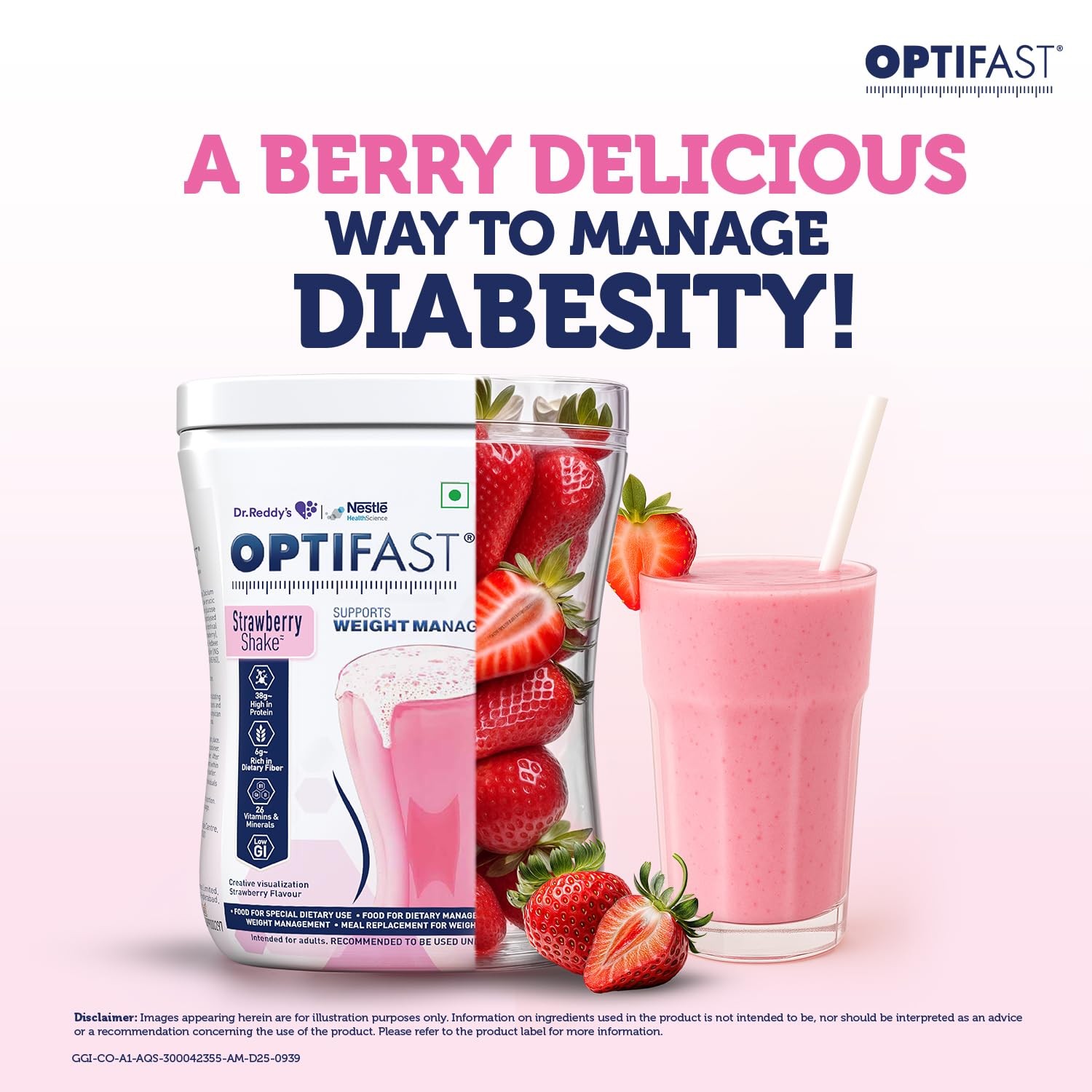 Optifast Weight Management Shake 400g Strawberry | Meal Replacement Diet