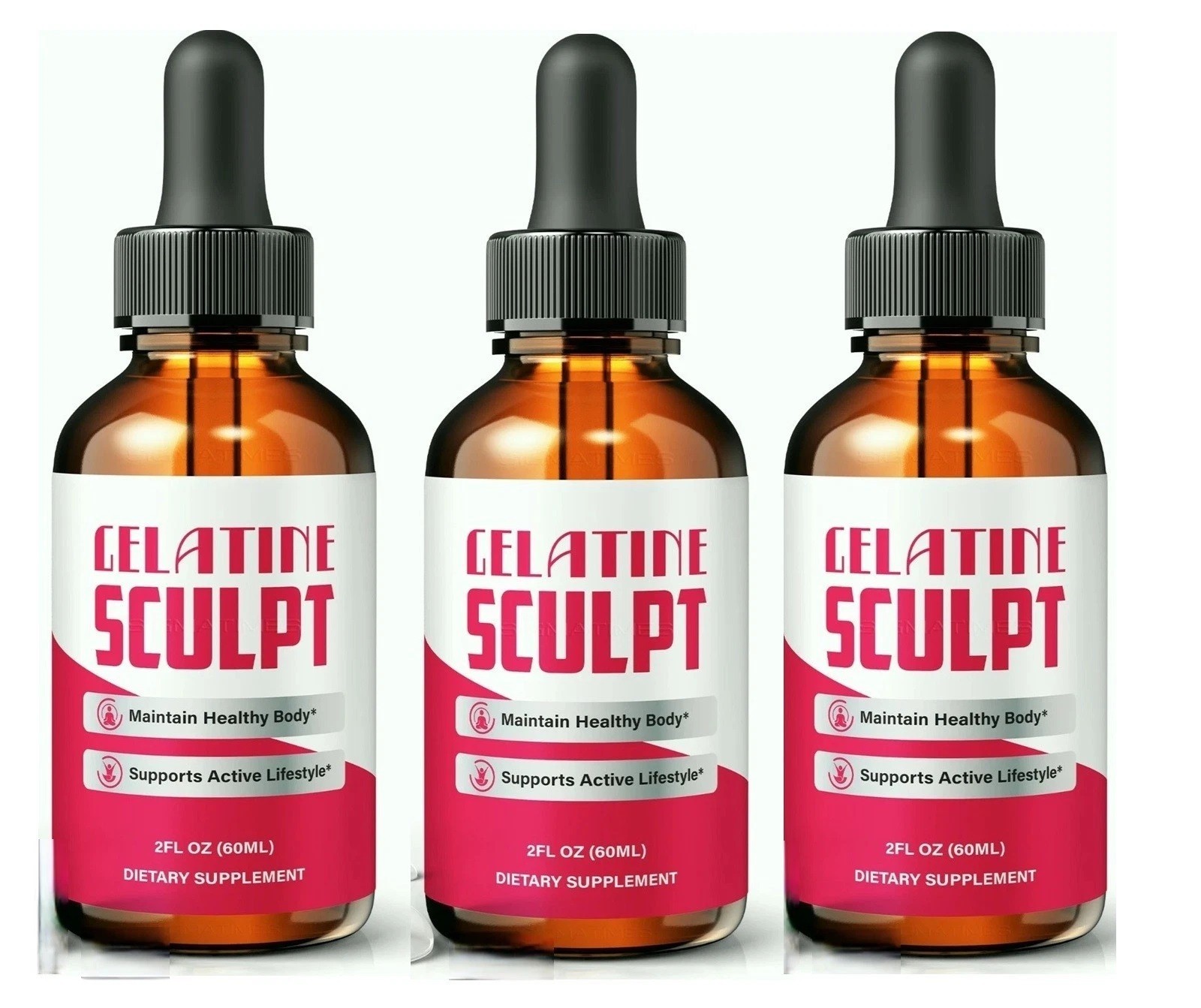 3 Pack – Gelatine Sculpt Drop Metabolism Support & Healthy Weight Loss (2 FL OZ)