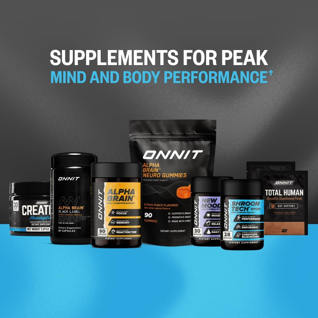 ONNIT Creatine Monohydrate Powder, Strength & Power Support, 30 Servings, 5.29oz