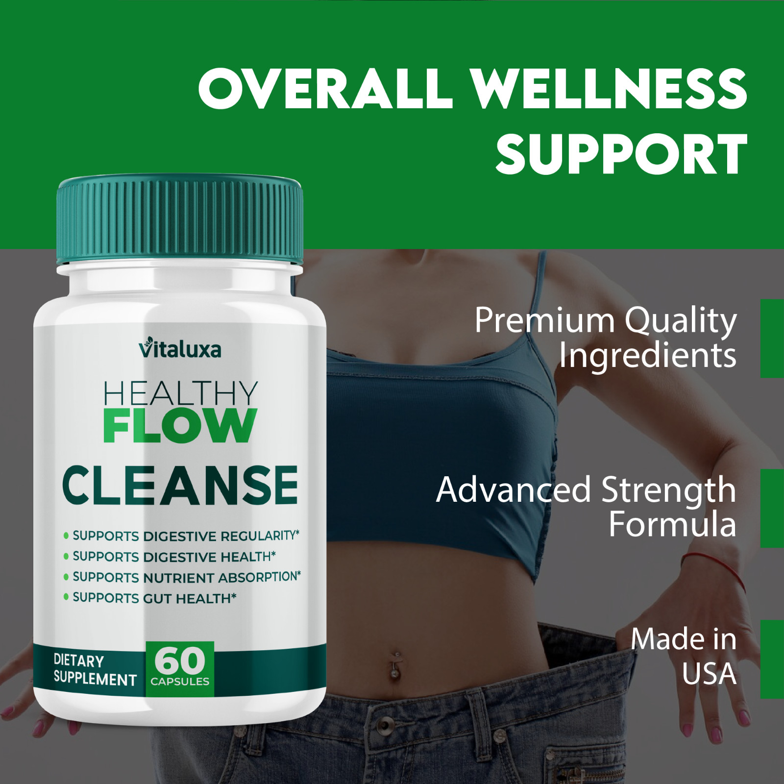 (3 Pack) Healthy Flow Cleanse Capsules, HealthyFlow Blood Support (180 Capsules)