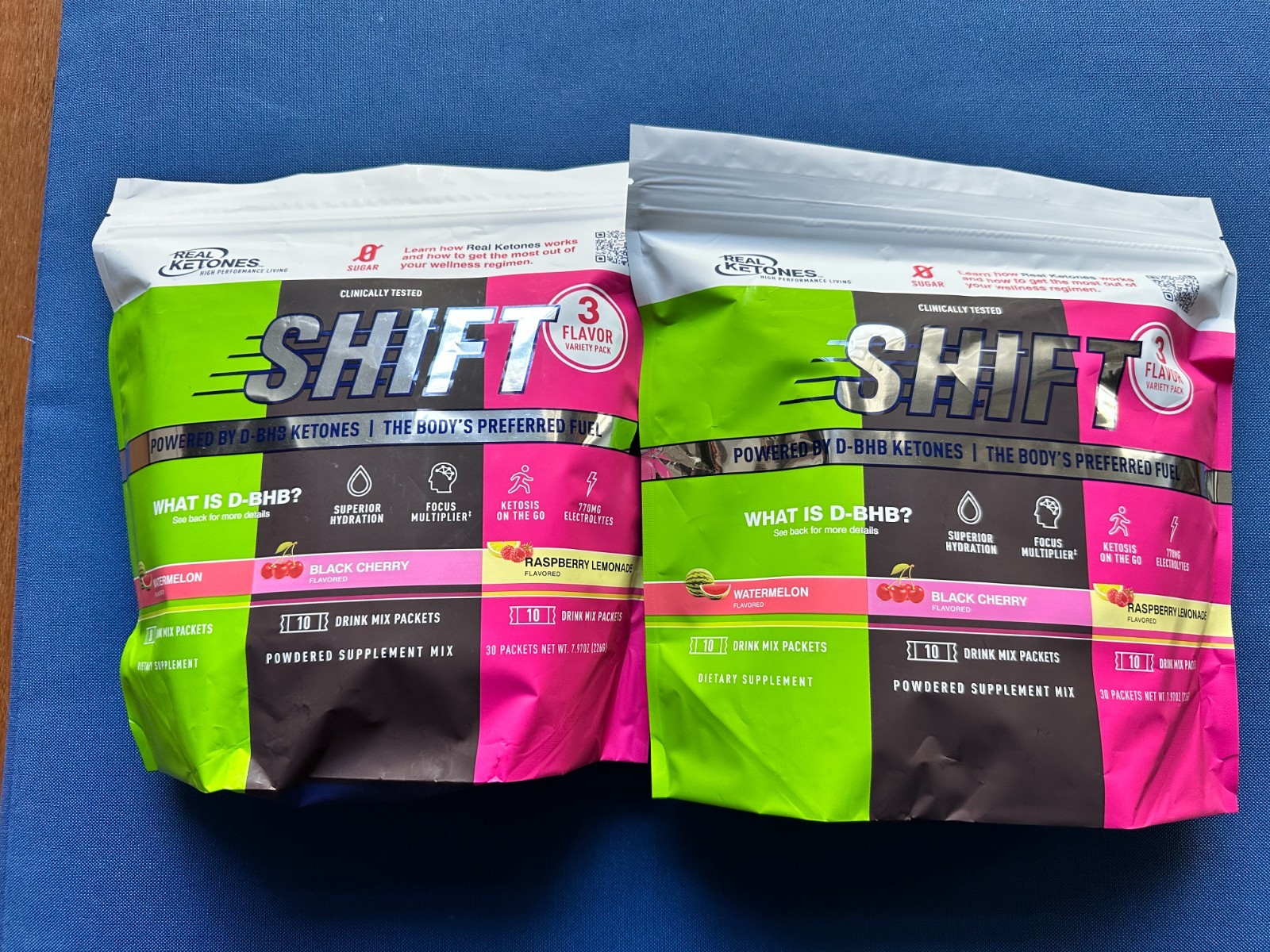 Real Ketones BHB SHIFT Variety Pack, 3 Flavors, Pick Your Flavor, Exp 28