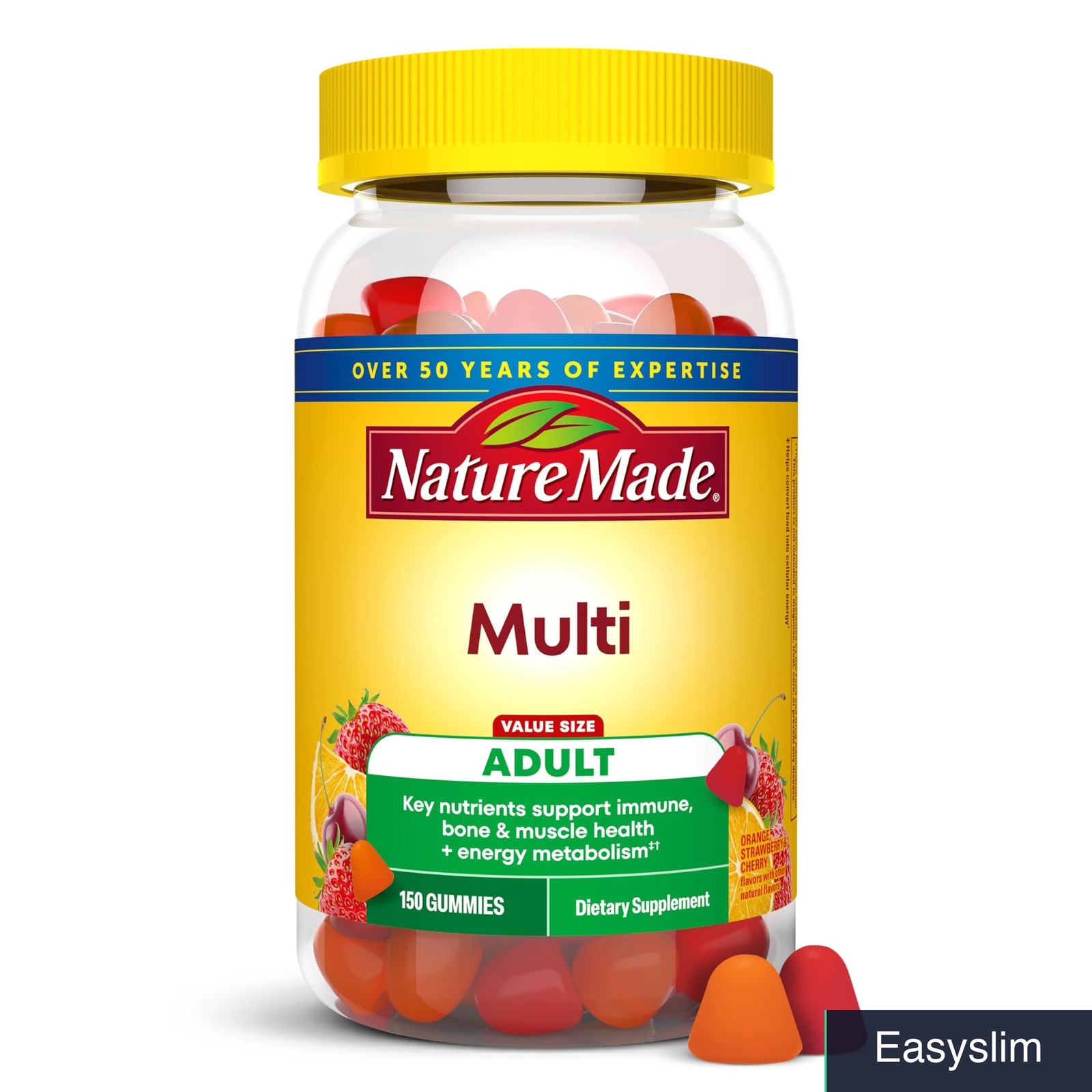 Daily Multivitamin Gummies for Adults – 150 Count 75 Day Supply Bottle