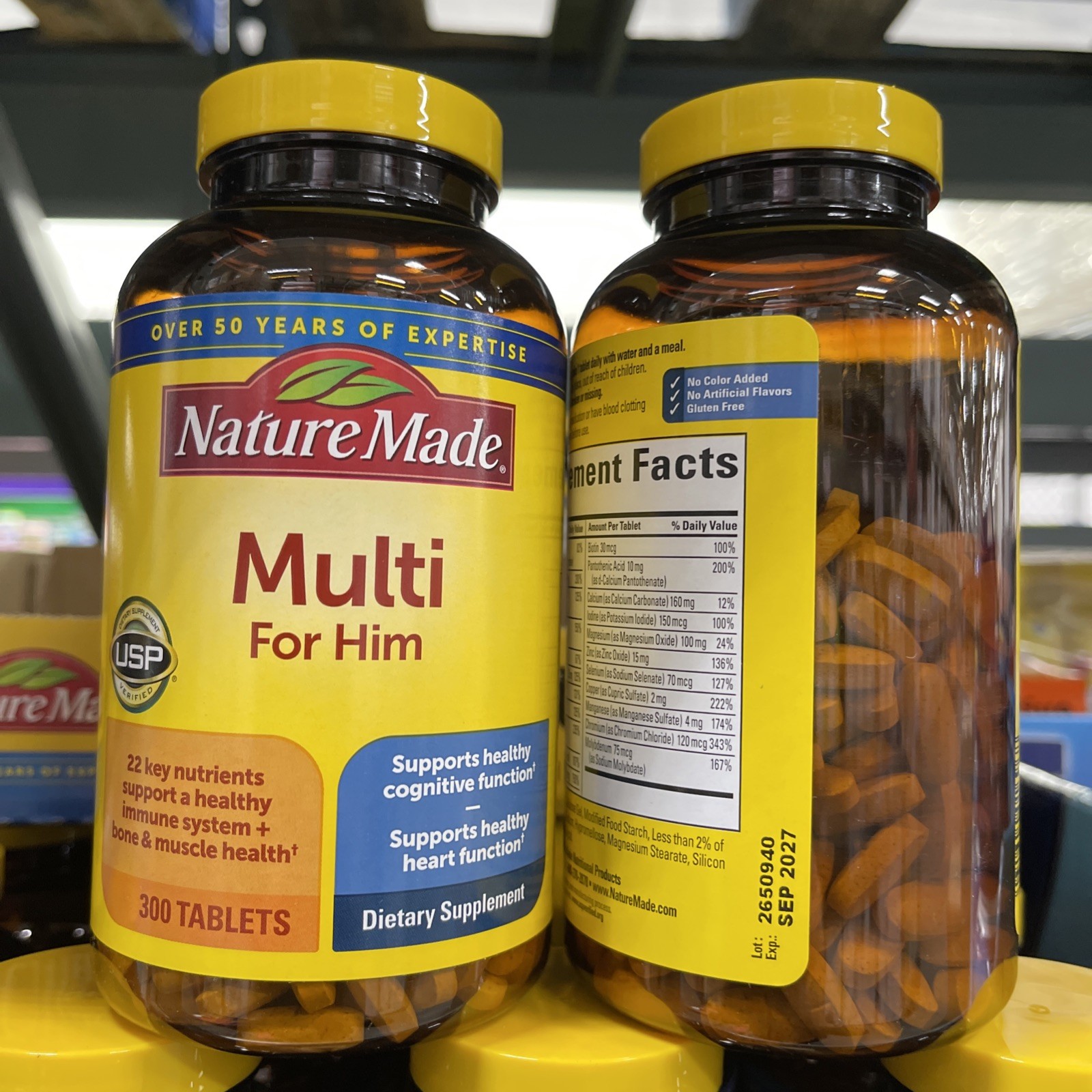 Nature Made Multi for Him Dietary Supplements – 300 Tablets