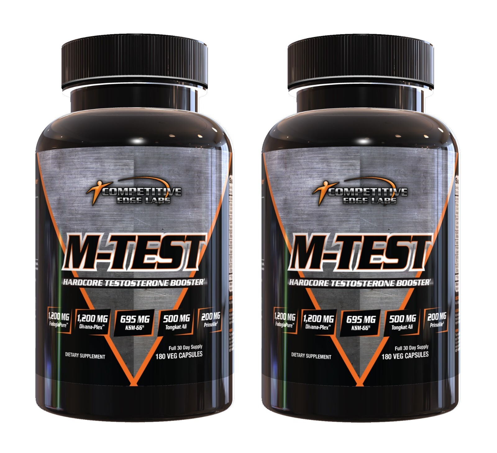 Competitive Edge Labs M-Test Muscle & Strength Builder, Test Booster 2 Bottles