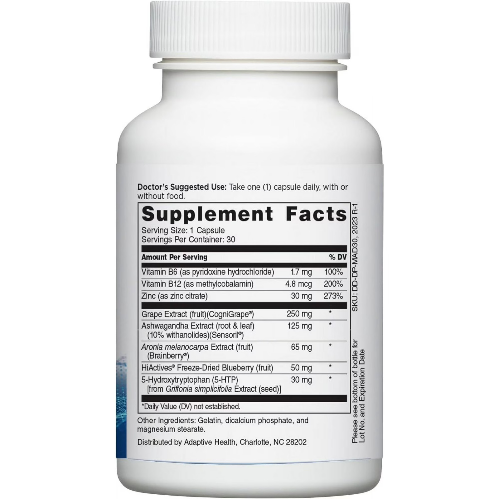 Mindful Advantage Brain Supplement for Memory and Focus – Boost Memory – 30 Caps