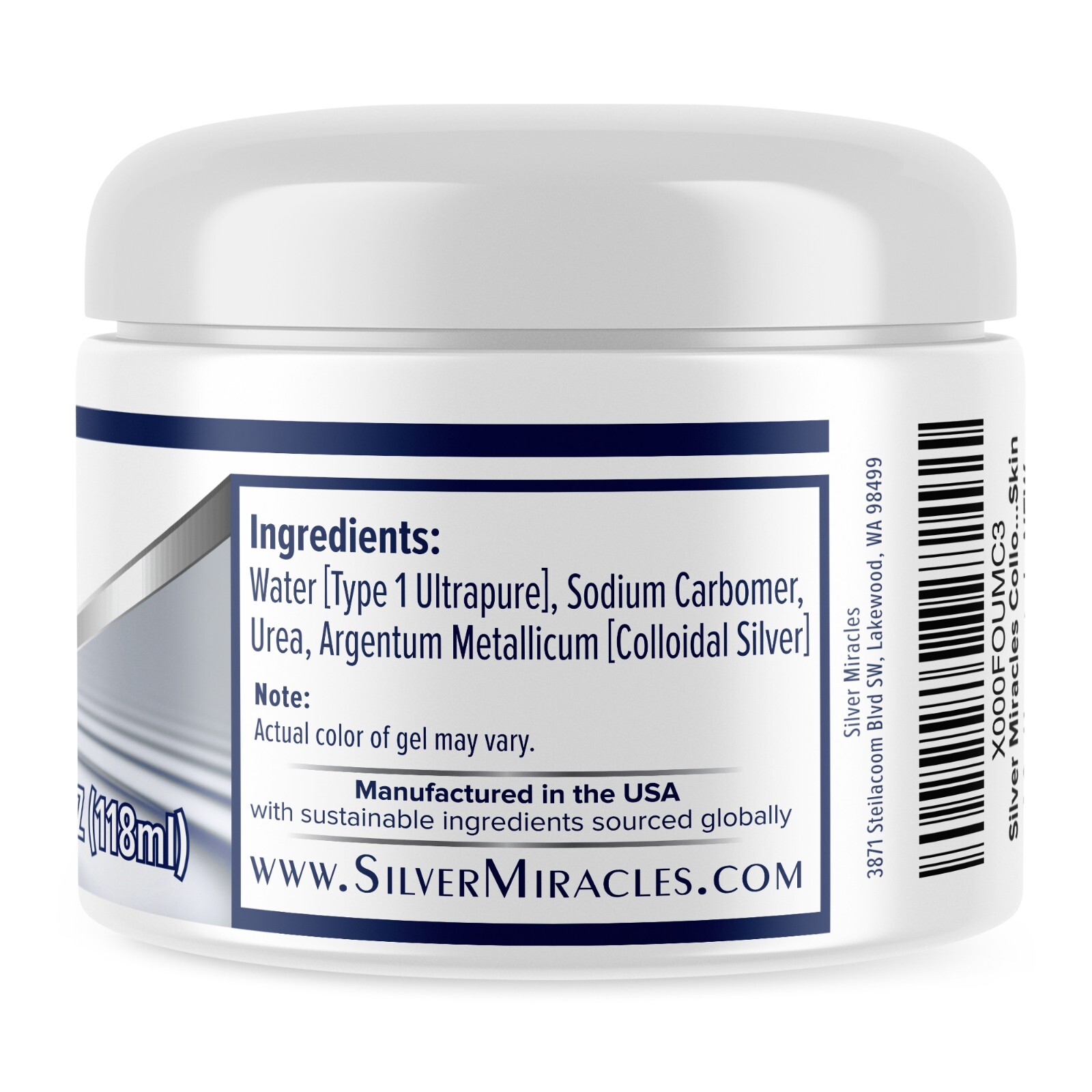 Colloidal Silver Gel by Silver Miracles MANUFACTURER DIRECT