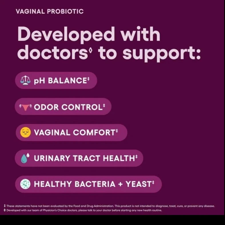 Choice Physician’s Vaginal Probiotic – Odor Control, PHBalance & Daily Feminine