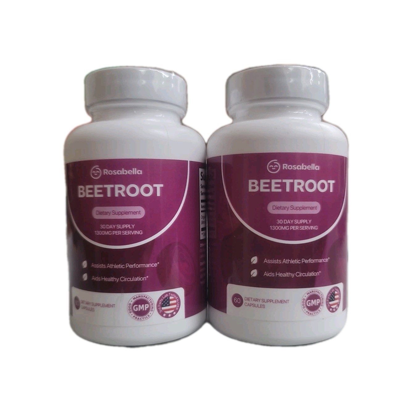 Rosabella Organic BeetRoot 60 Capsules Dietary Supplement EXP. 12/2027 – 2 PACK