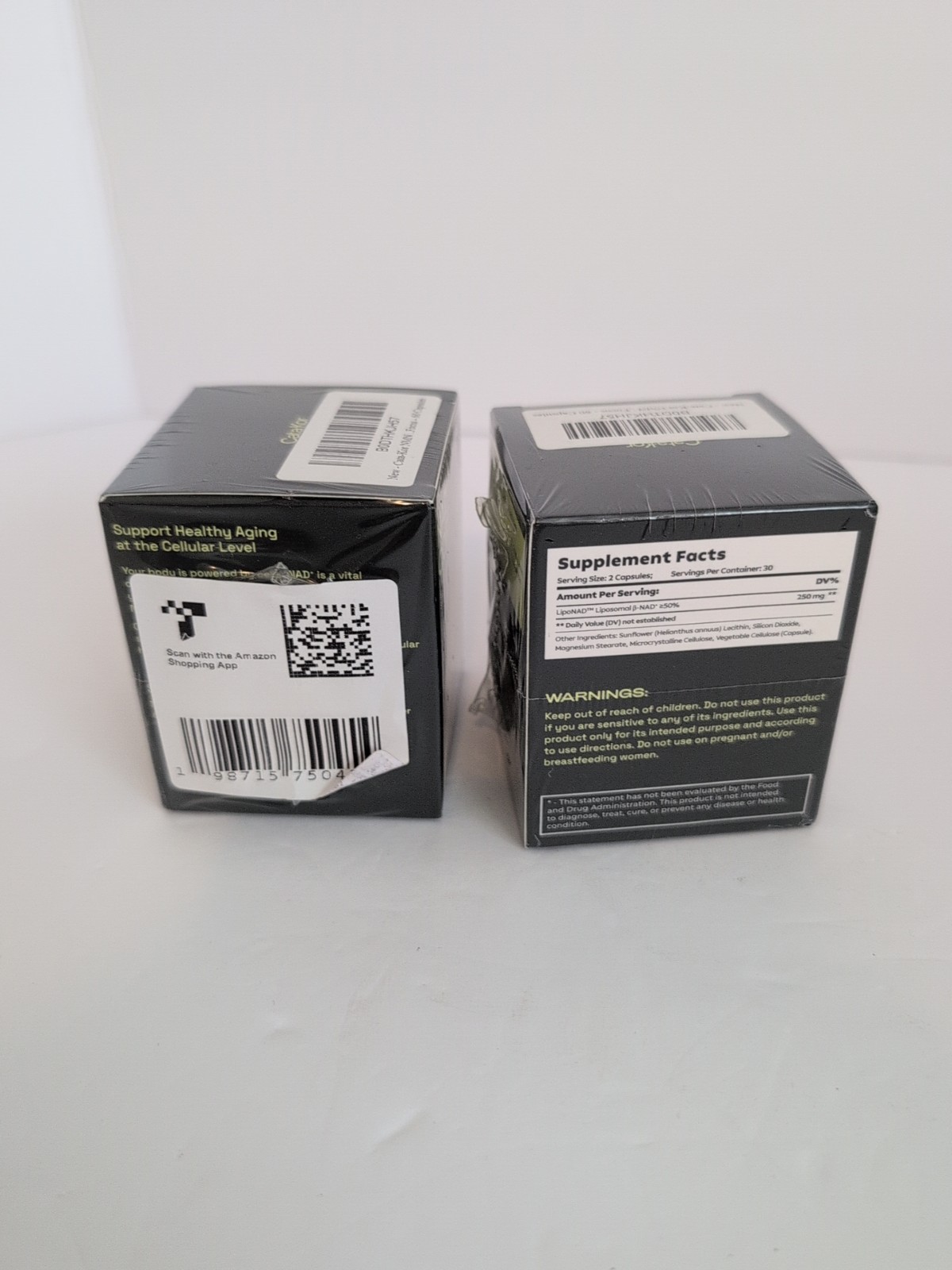 2 PACK CATAKOR NAD+ core NAD+ Supplement for Skin Aging Support 60 caps 250m