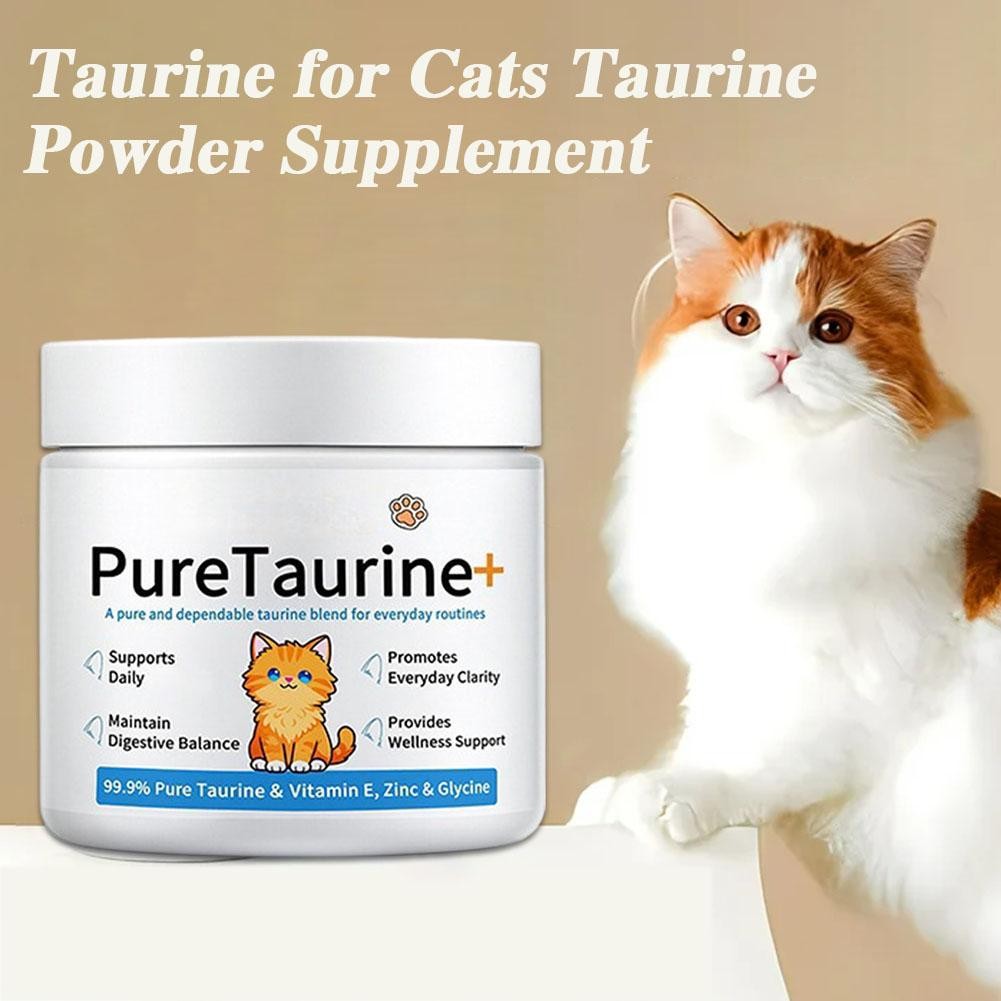 Cat Body CarePowder ideal for Cats, 99.9% PureTaurine & Vitamin E, Zinc&Glycine