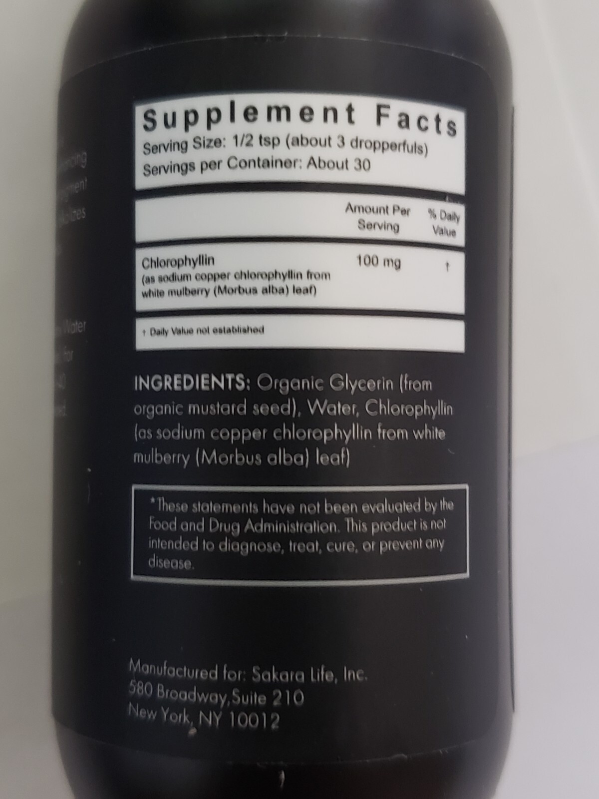 Qty 2 – Sakara – Detox Water Drops – 2 fl oz x 2 – Chlorophyll Drops Exp 8/2026