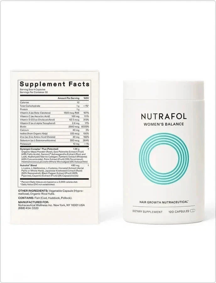 Women’s Balance age 45 up Hair Growth~120 Caps/Refill 2027 NEW FREE SHIPPING US