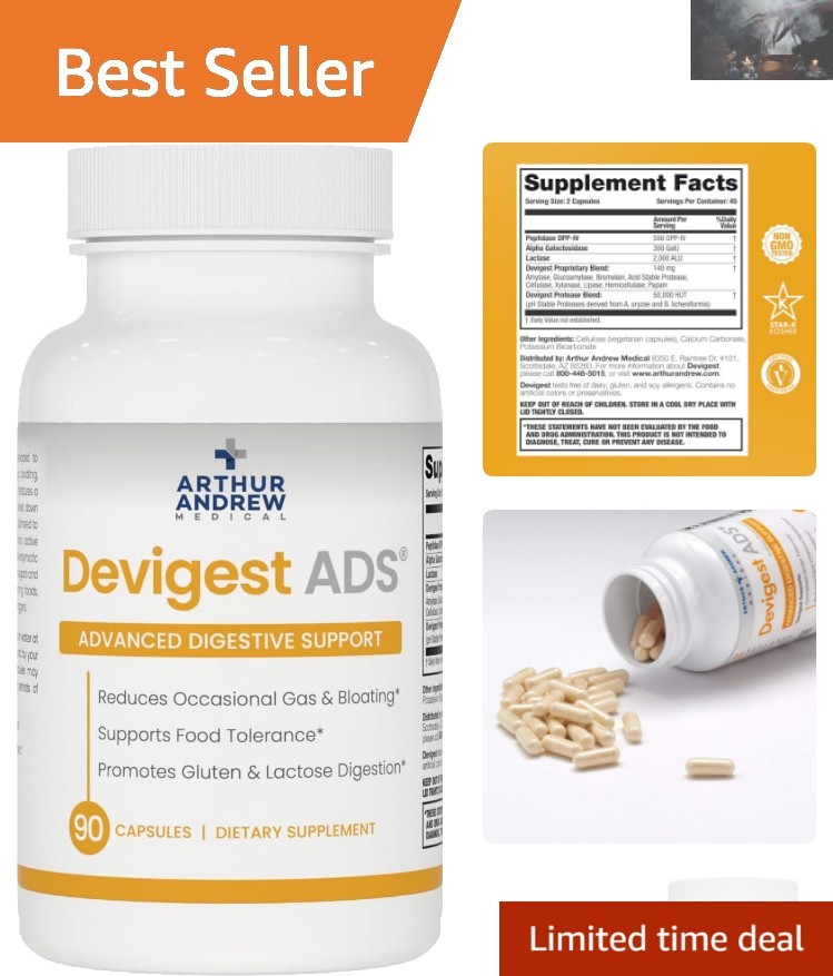 Devigest 90 Capsules – Vegetarian Digestive Formula for Food Sensitivities