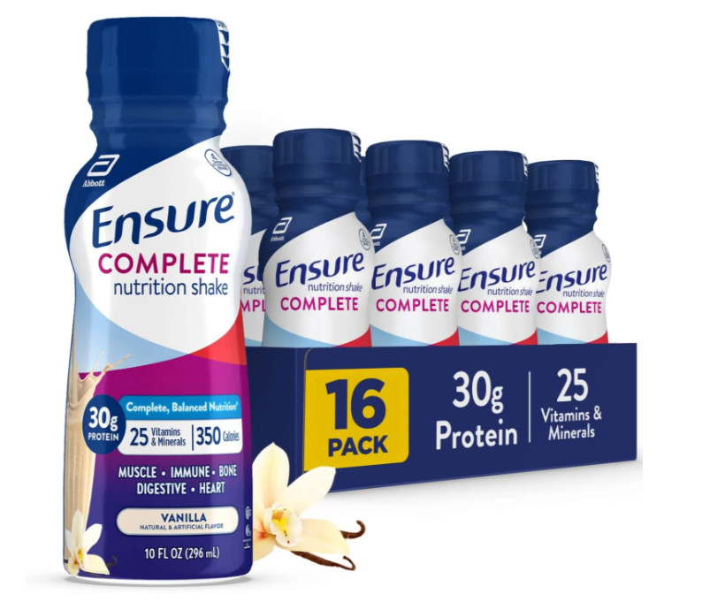 Ensure Complete Nutrition Shake Vanilla 30g Protein 16 Pack
