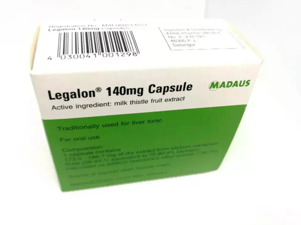 1 Box x 100’s LEGALON 140mg by Madaus Germany Traditionally Used For Liver Tonic