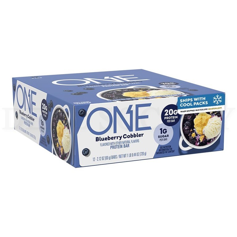 ONE Gluten Free Protein Bars, Blueberry Cobbler 2.12oz 12 Count