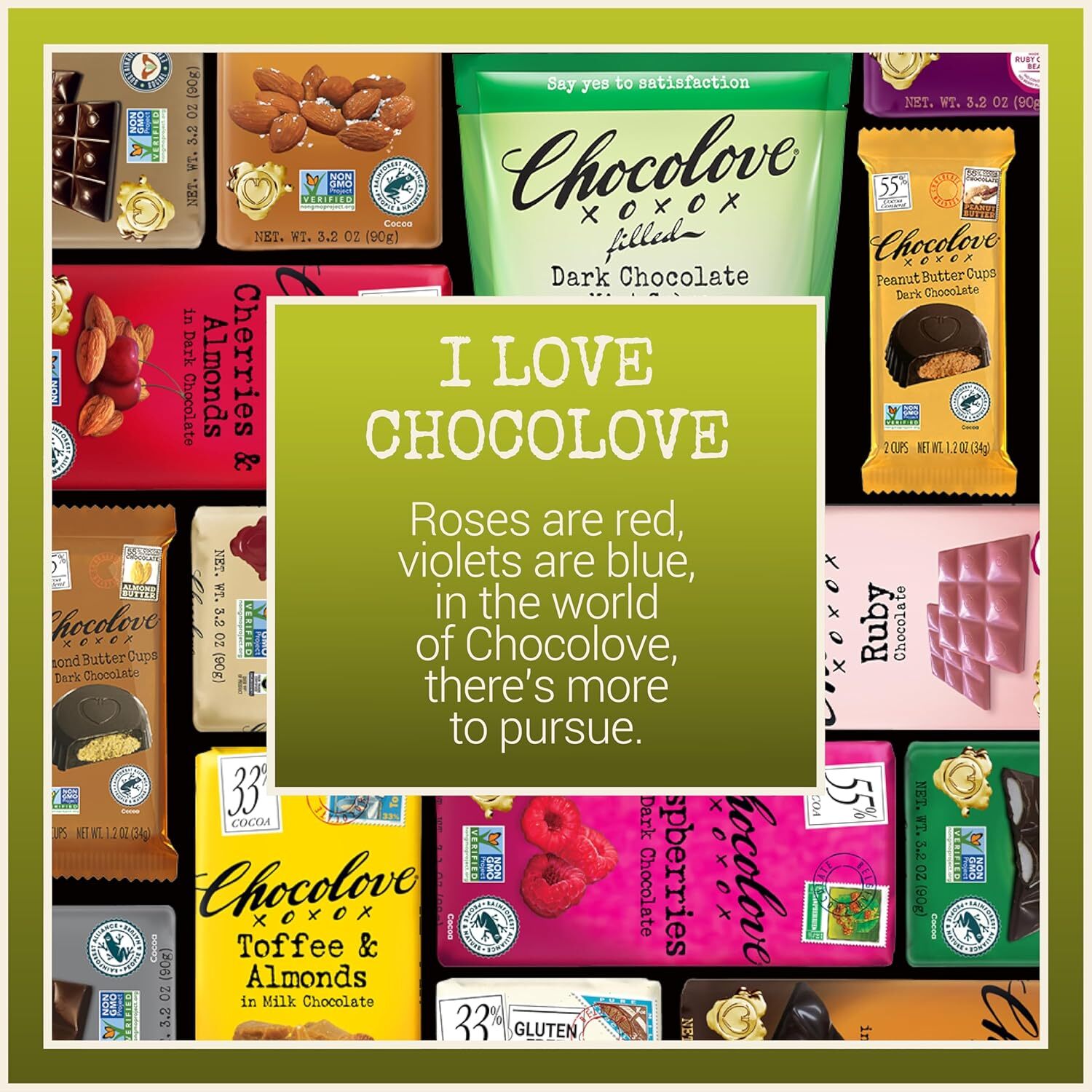 Chocolove Ginger Dark Chocolate Bars | 65% Cocoa | Infused with Crystalized Ging