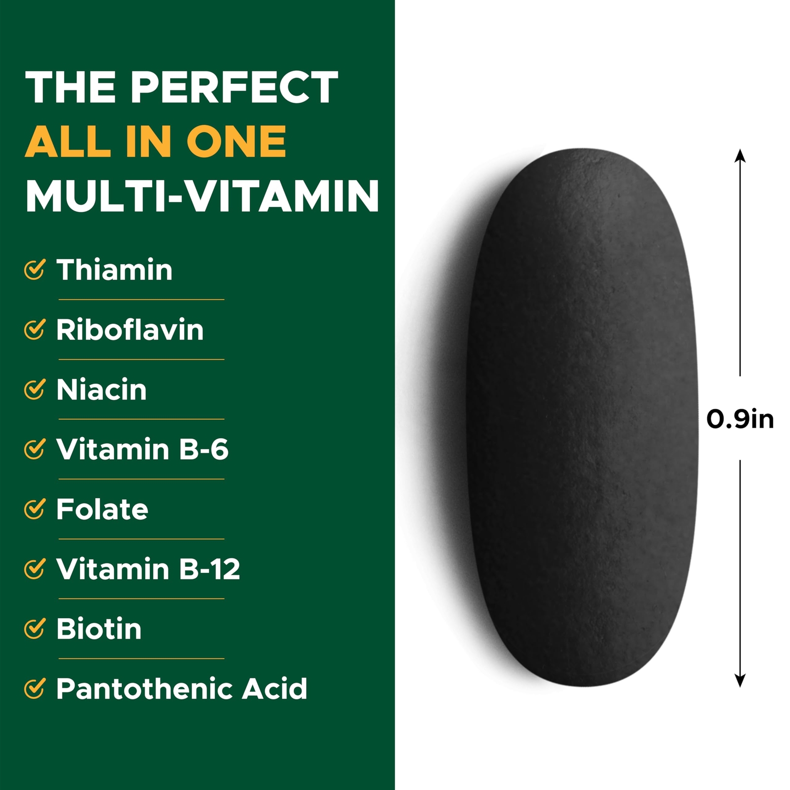 Multivitamin & Mineral 180 Tablets, All Natural Energy Source Supplying Whole…