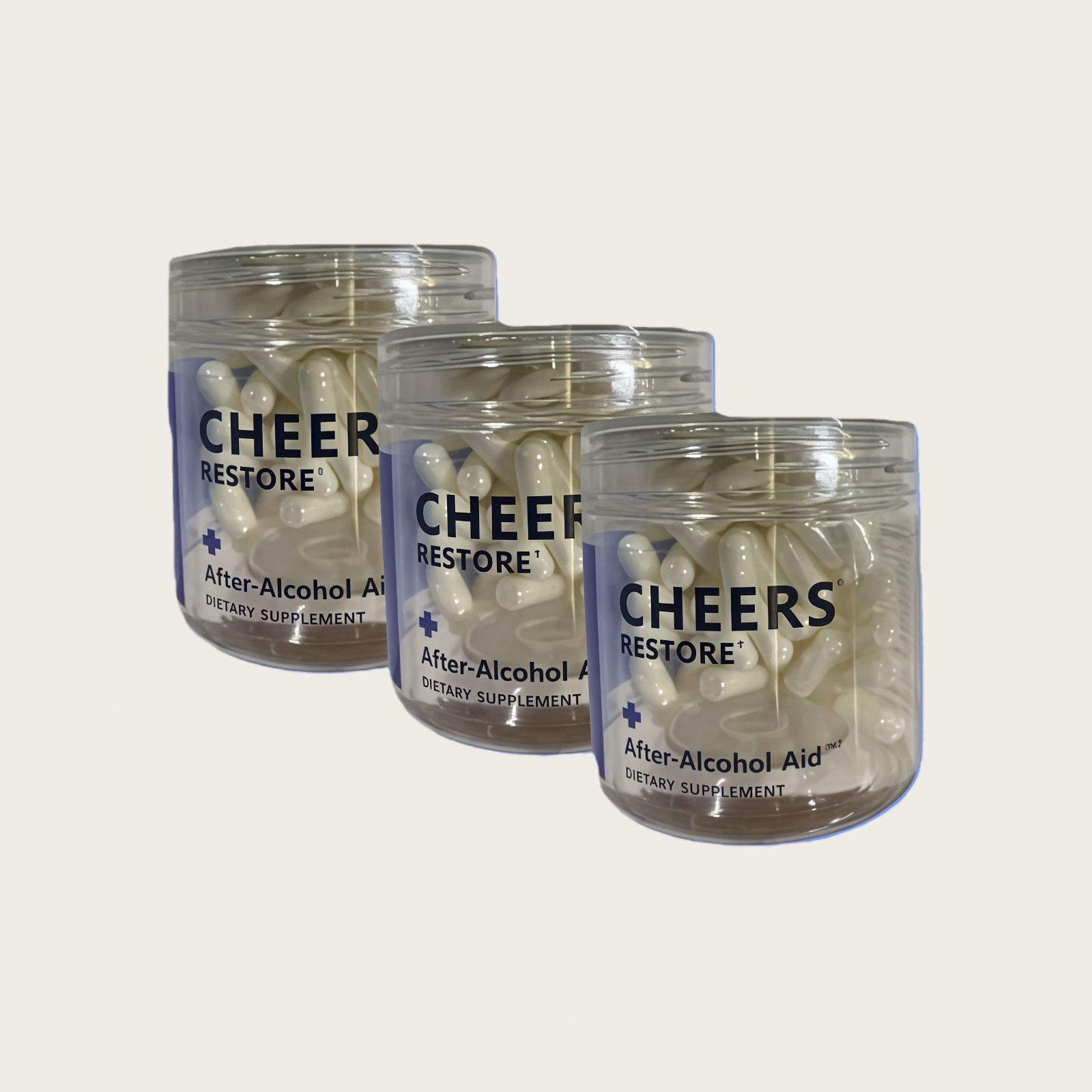 CHEERS RESTORE 3 Pack Post-Alcohol Recovery & Liver Supports Supplement