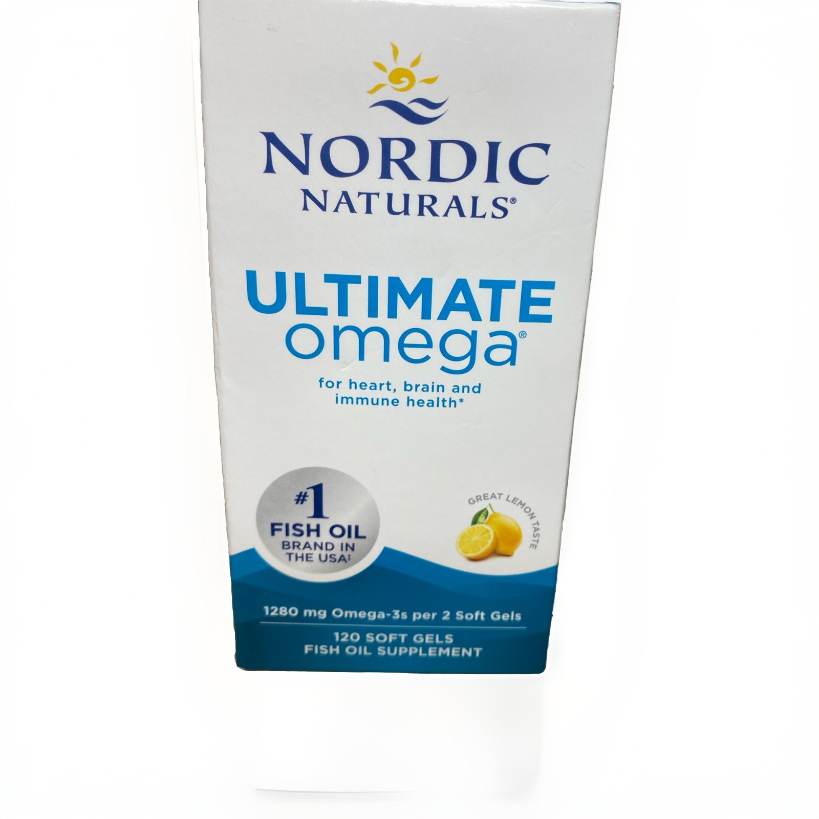 Nordic Naturals ~Ultimate Omega 3 – 1280 mg 120ct Great Lemon Taste Exp 06/28..