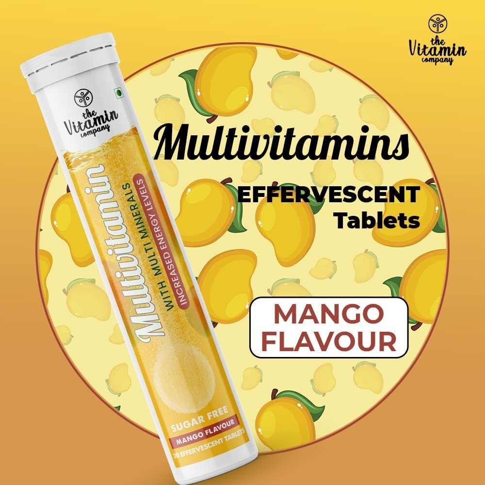TVC Multivitamin (20 Effervescent Tablets x 2) (Mango Flavor) Increased Energy
