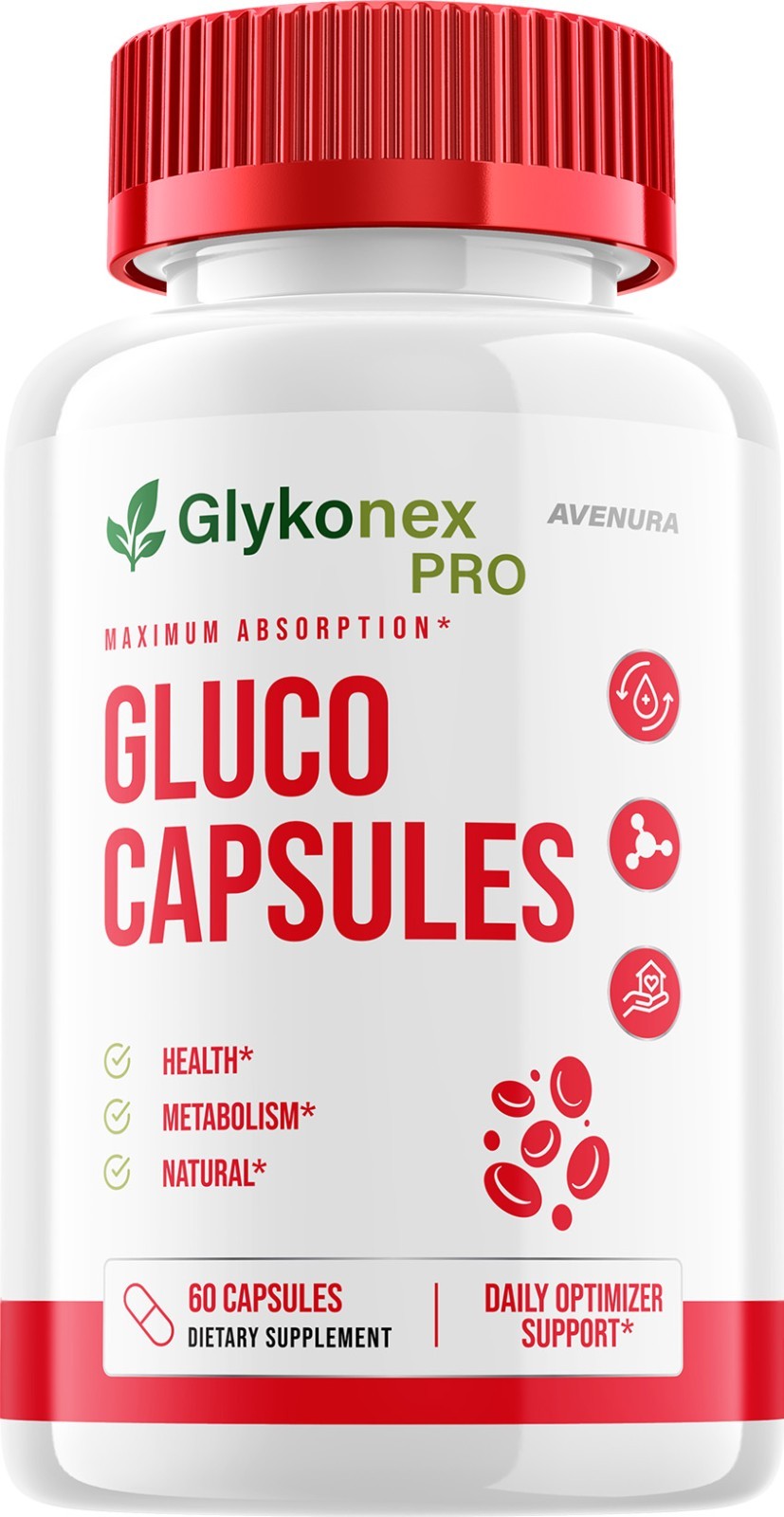 (1 Pack) Glykonex Pro Capsules – Glyko Nex Pills Advanced Formula Natural Blend