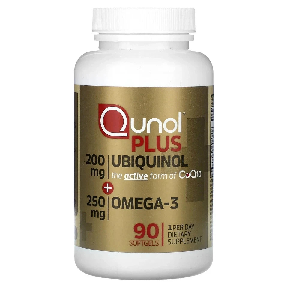 Plus Ubiquinol Omega-3 200mg 250mg 90 Softgels SEALED