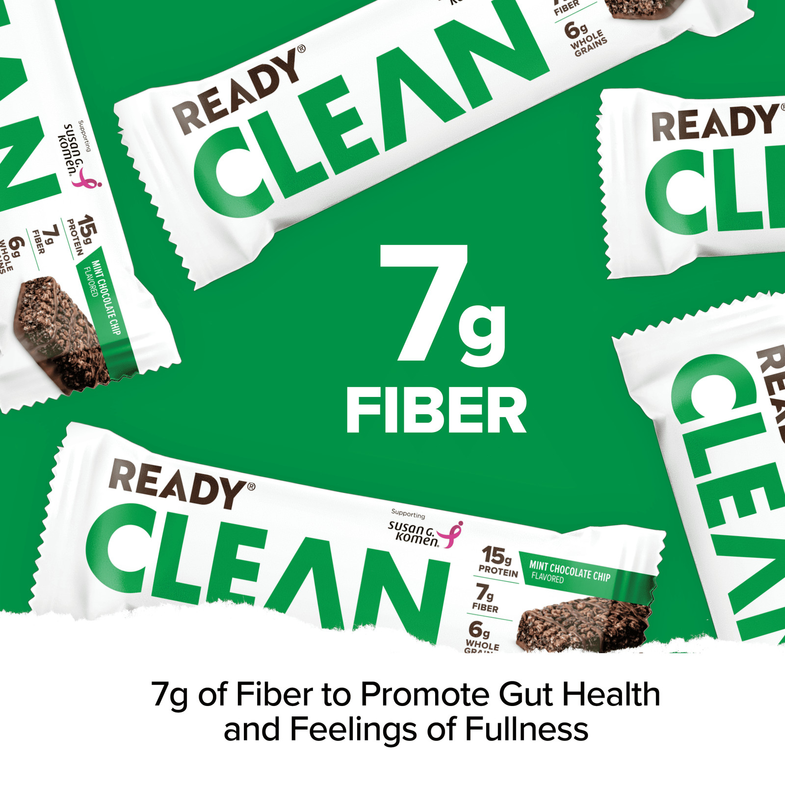 Ready® Protein Bar, Mint Chocolate Chip 5 Count Bars