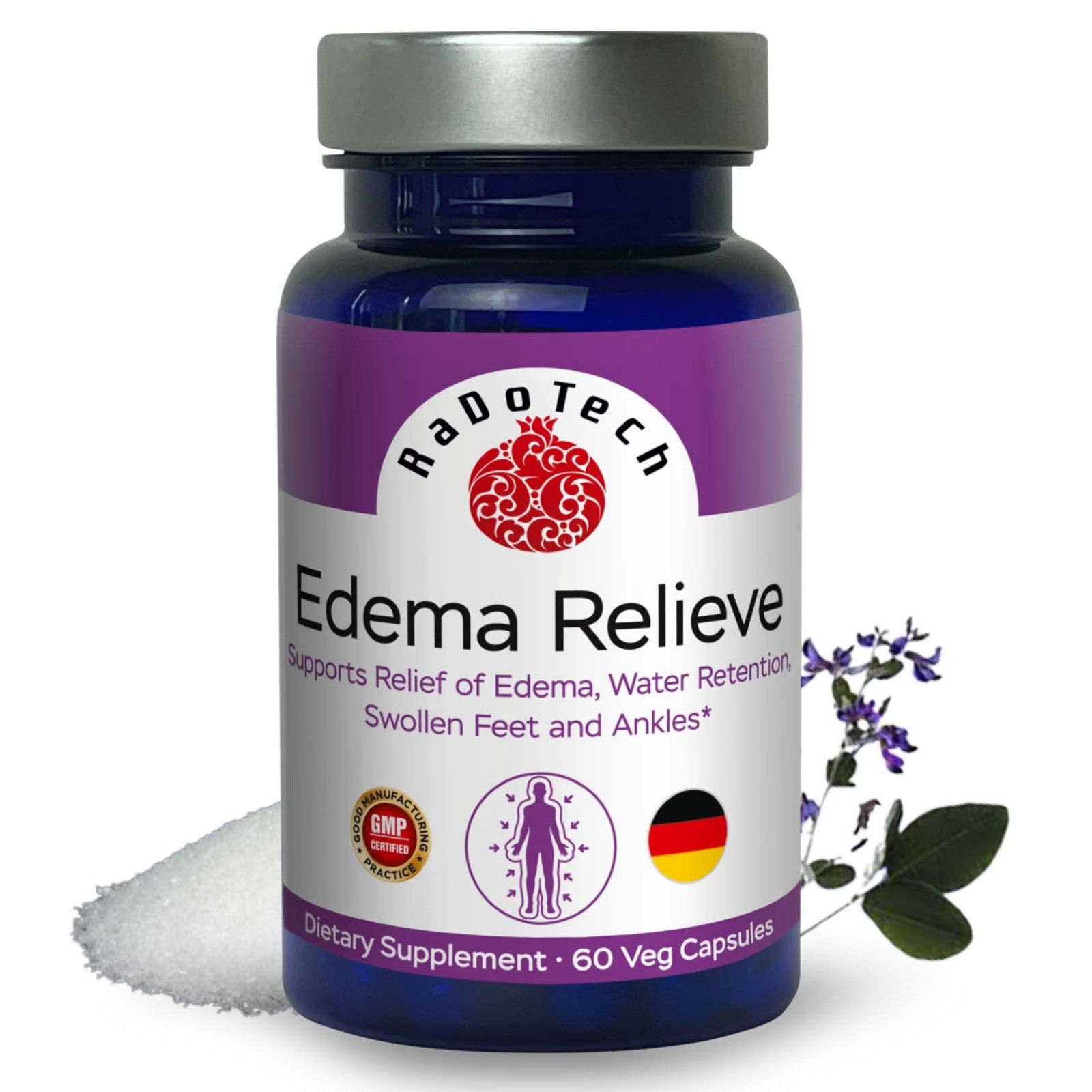 Edema Relief Water Pills Natural Diuretics for Water Retention Foot Leg Swelling