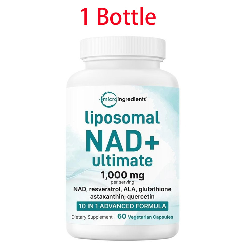 Ultimate Liposomal NAD+ 1,000mg – 60 Veggie Caps – 10 Benefits with Resveratrol