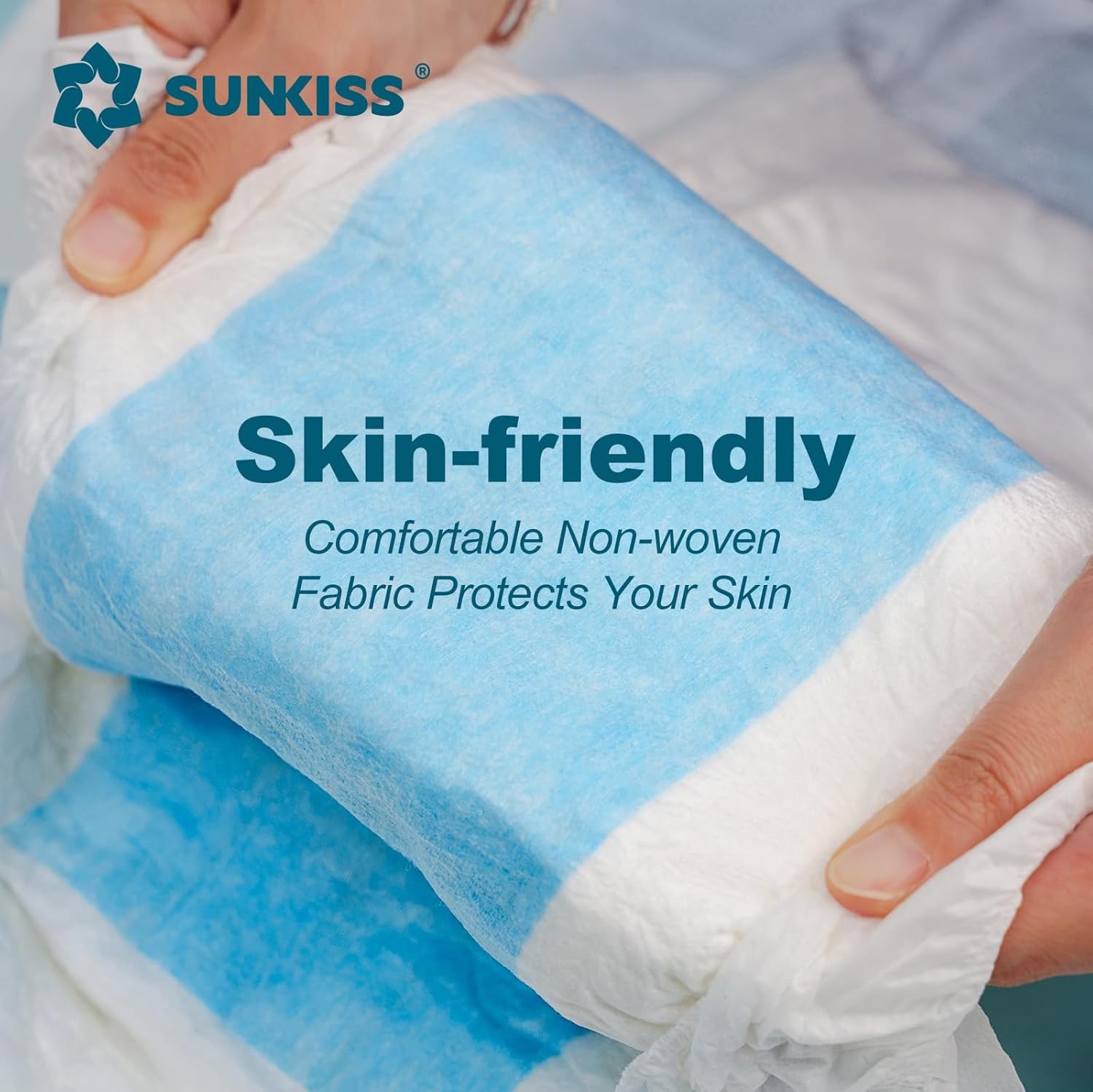 SUNKISS TrustPlus Overnight Adult Diapers with Tabs, Unisex Disposable Inconti