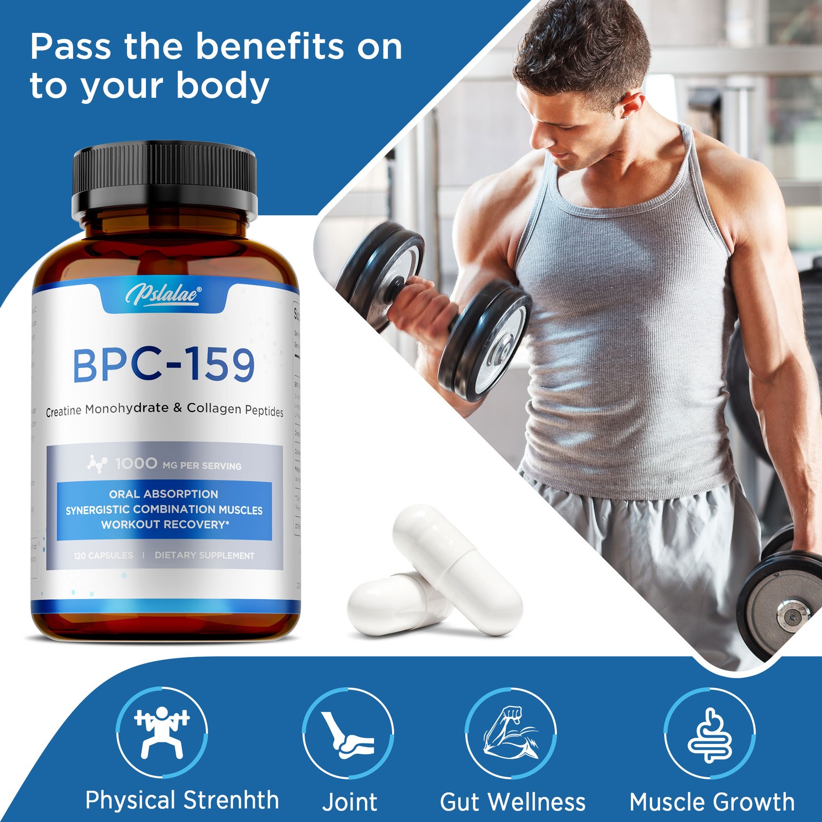 BPC-159-Collagen Peptides,Digestive & Intestinal Health,Antioxidants,Skin Health